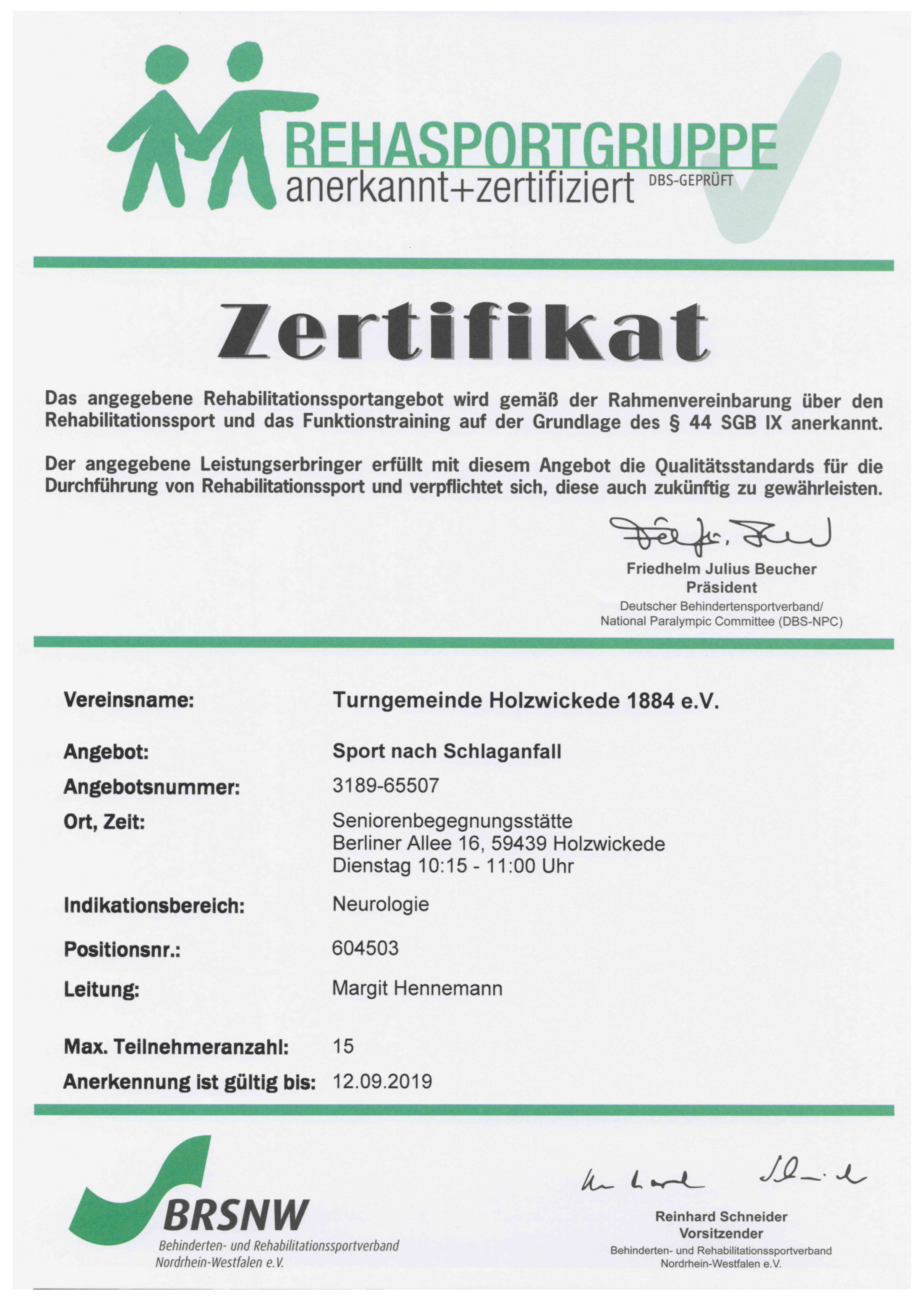 Behinderten- und Rehabilitationssportverband NRW